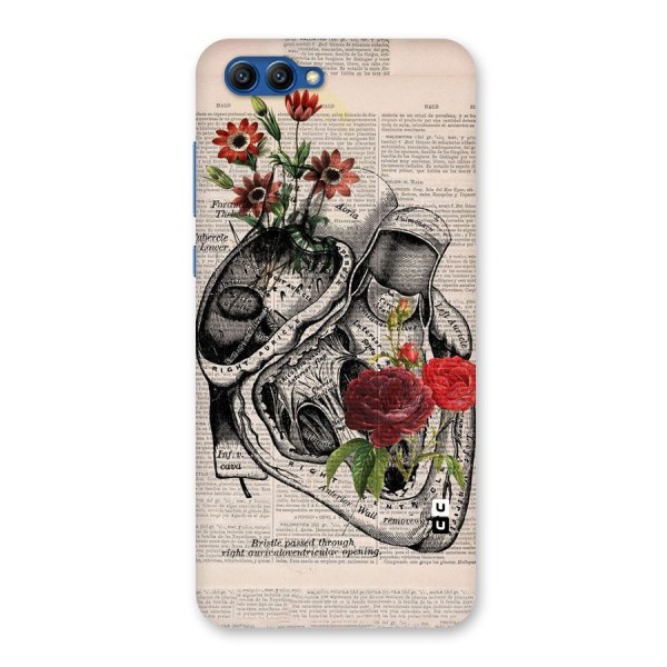 Heart Newspaper Back Case for Honor View 10