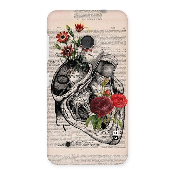 Heart Newspaper Back Case for Lumia 530