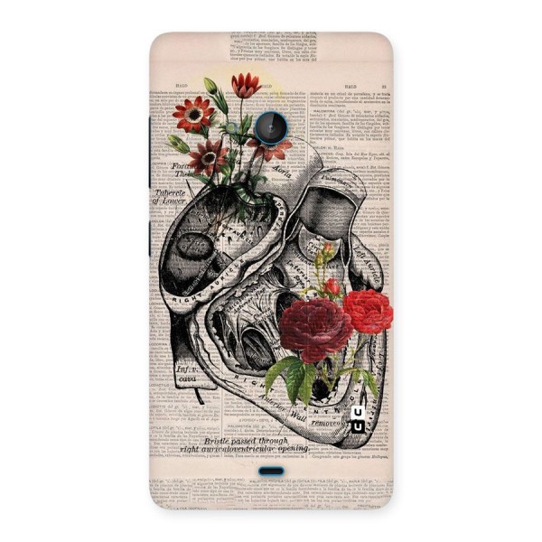Heart Newspaper Back Case for Lumia 540
