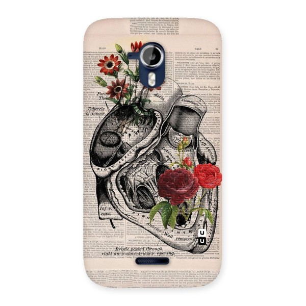 Heart Newspaper Back Case for Micromax Canvas Magnus A117