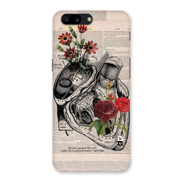 Heart Newspaper Back Case for OnePlus 5