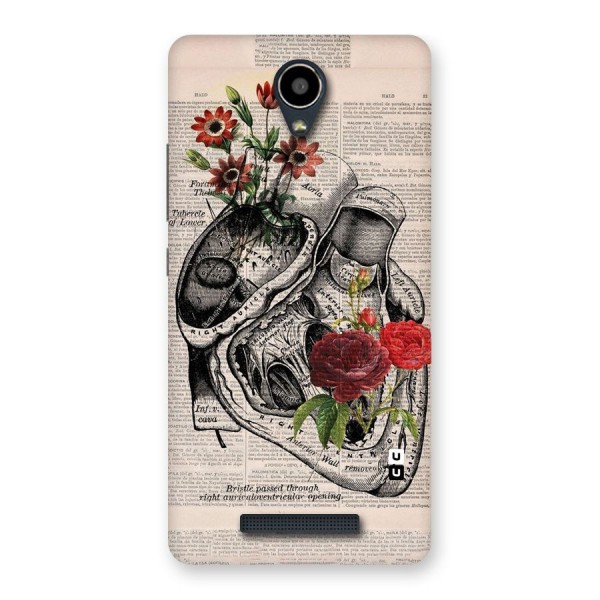 Heart Newspaper Back Case for Redmi Note 2