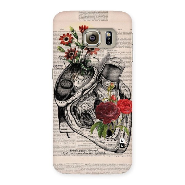 Heart Newspaper Back Case for Samsung Galaxy S6 Edge