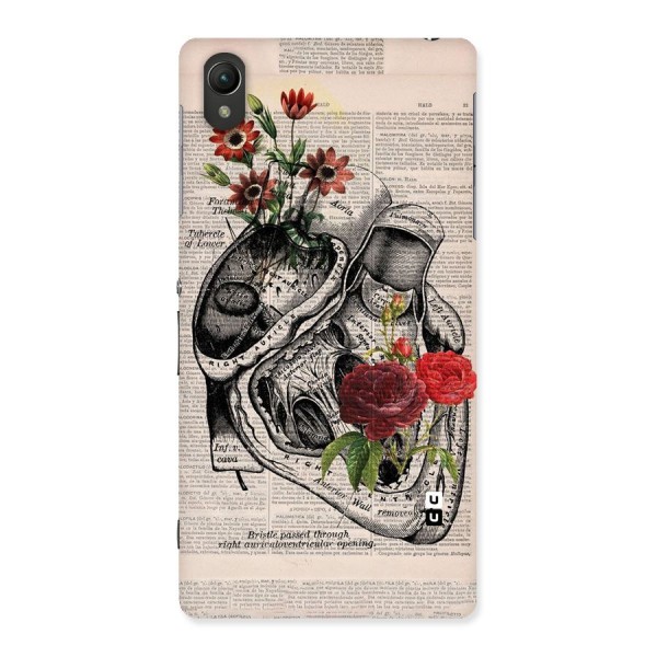 Heart Newspaper Back Case for Sony Xperia Z2