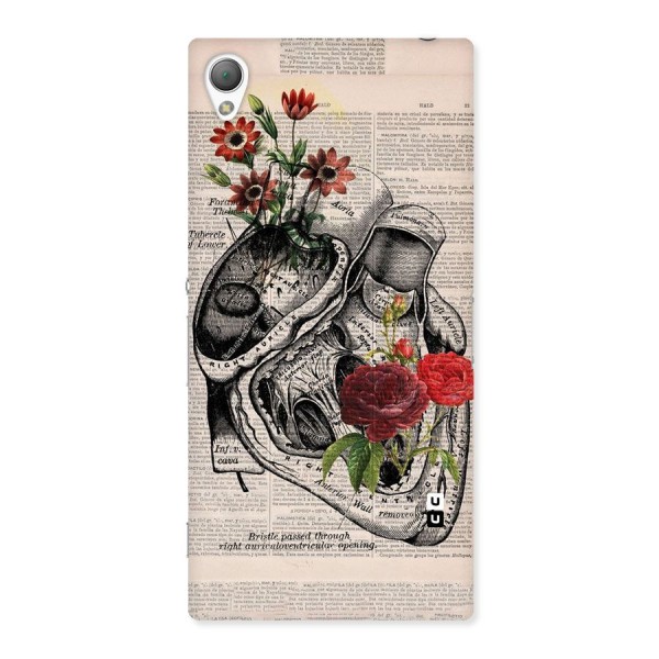 Heart Newspaper Back Case for Sony Xperia Z3