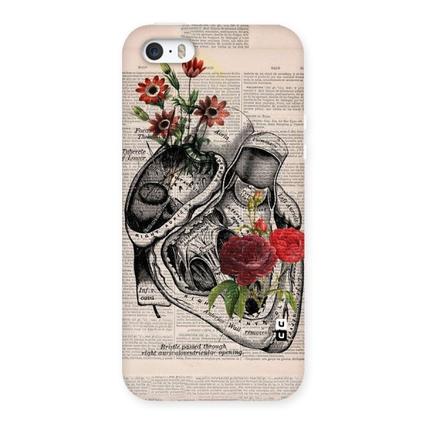 Heart Newspaper Back Case for iPhone 5 5S