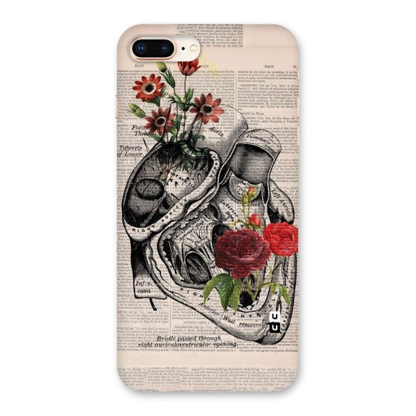 Heart Newspaper Back Case for iPhone 8 Plus