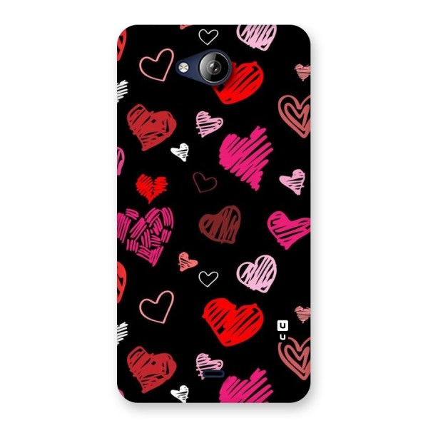 Hearts Art Pattern Back Case for Canvas Play Q355
