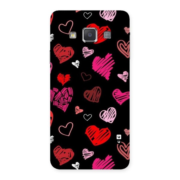 Hearts Art Pattern Back Case for Galaxy A3