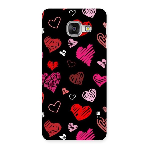 Hearts Art Pattern Back Case for Galaxy A3 2016