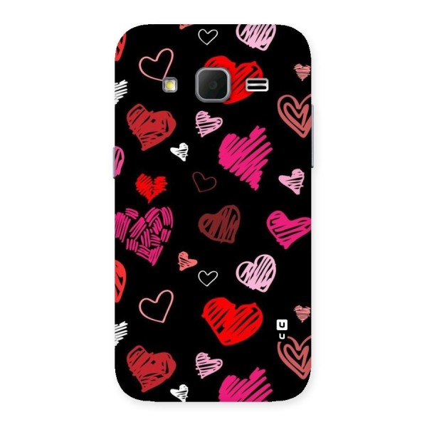 Hearts Art Pattern Back Case for Galaxy Core Prime