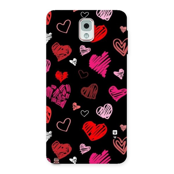 Hearts Art Pattern Back Case for Galaxy Note 3