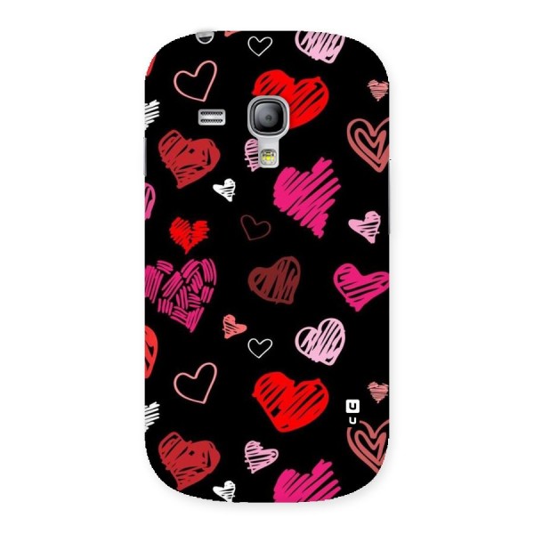 Hearts Art Pattern Back Case for Galaxy S3 Mini