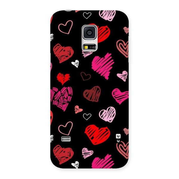 Hearts Art Pattern Back Case for Galaxy S5 Mini