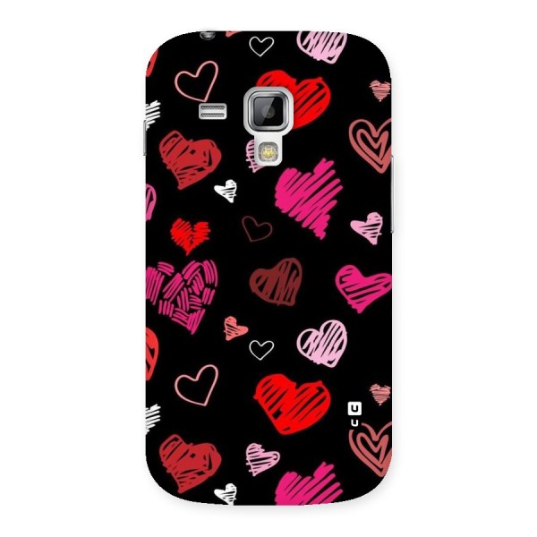 Hearts Art Pattern Back Case for Galaxy S Duos
