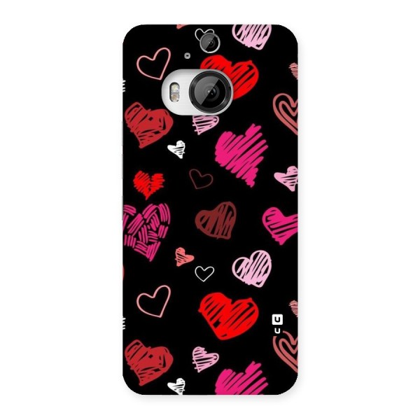 Hearts Art Pattern Back Case for HTC One M9 Plus