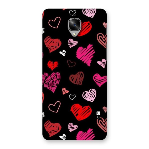 Hearts Art Pattern Back Case for OnePlus 3T