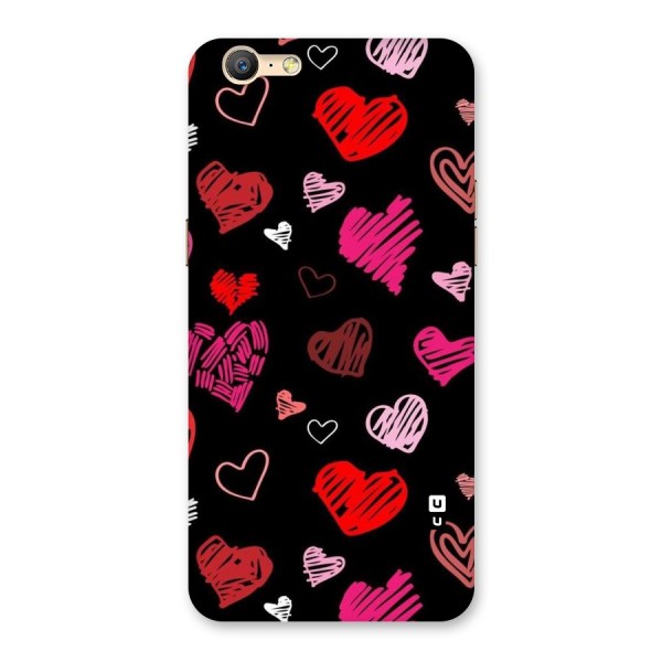 Hearts Art Pattern Back Case for Oppo A57