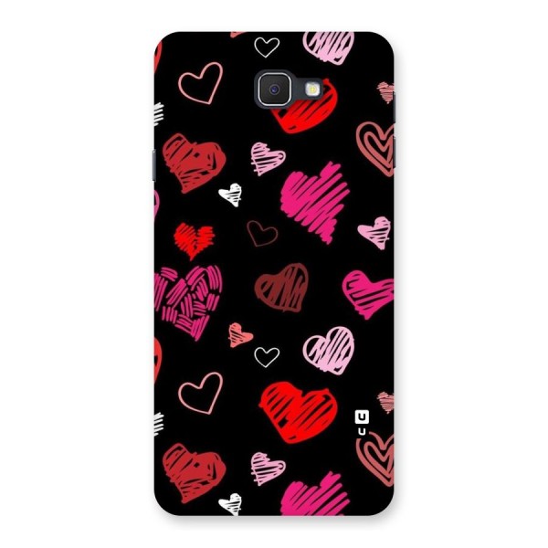 Hearts Art Pattern Back Case for Samsung Galaxy J7 Prime