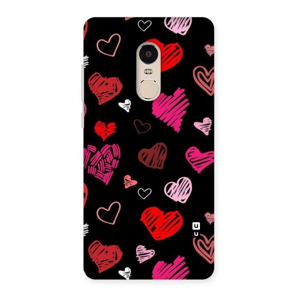 Hearts Art Pattern Back Case for Xiaomi Redmi Note 4