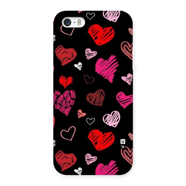 Hearts Art Pattern Back Case for iPhone SE