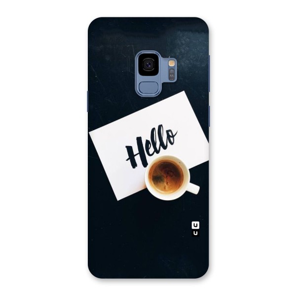 Hello Coffee Back Case for Galaxy S9