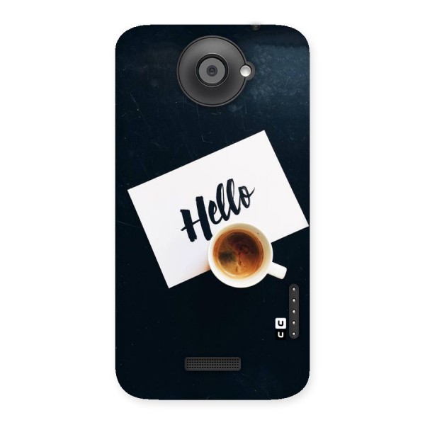 Hello Coffee Back Case for HTC One X