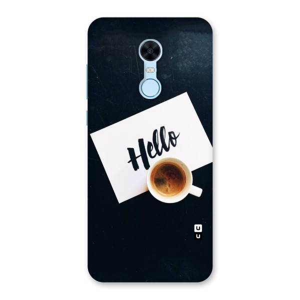 Hello Coffee Back Case for Redmi Note 5