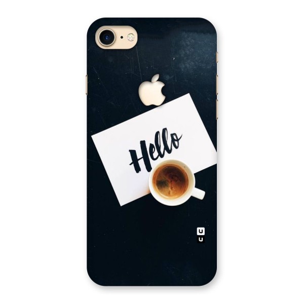 Hello Coffee Back Case for iPhone 7 Apple Cut