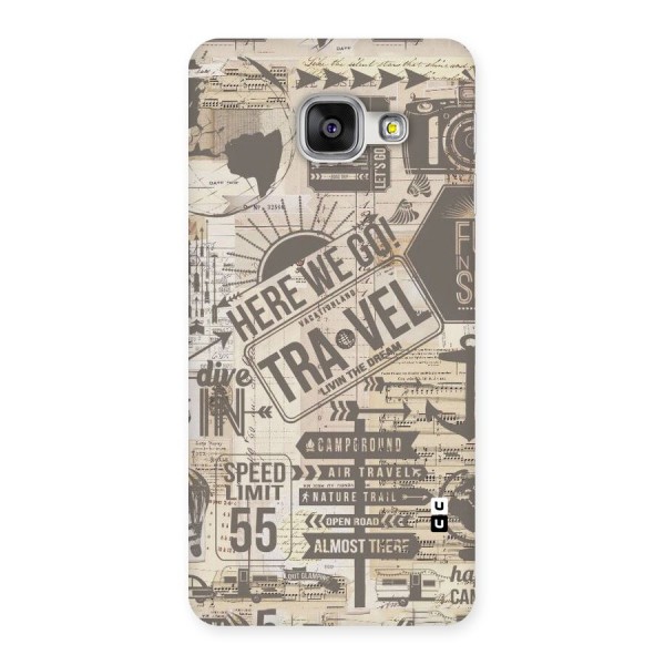 Here We Travel Back Case for Galaxy A3 2016