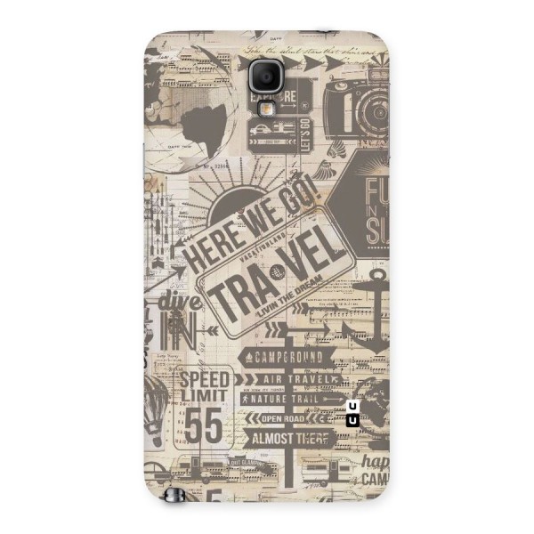 Here We Travel Back Case for Galaxy Note 3 Neo