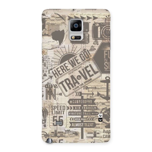 Here We Travel Back Case for Galaxy Note 4
