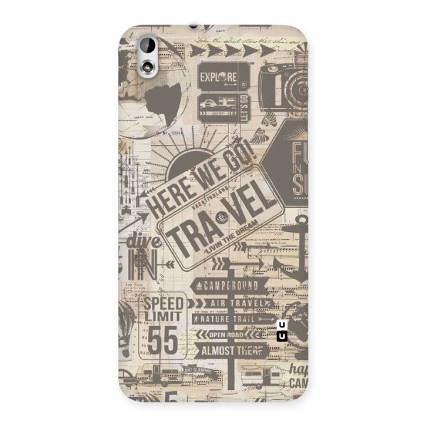 Here We Travel Back Case for HTC Desire 816