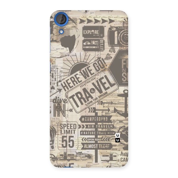 Here We Travel Back Case for HTC Desire 820
