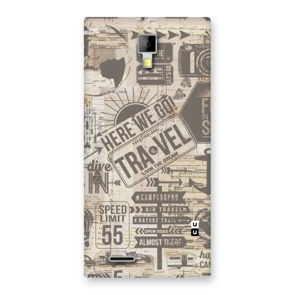 Here We Travel Back Case for Micromax Canvas Xpress A99