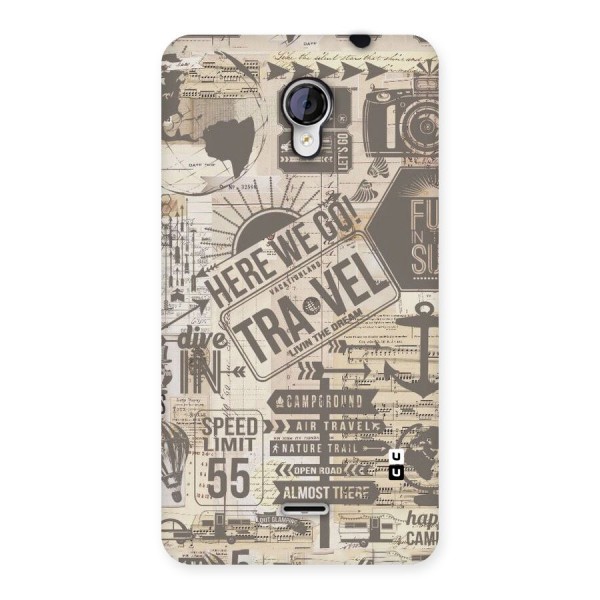 Here We Travel Back Case for Micromax Unite 2 A106