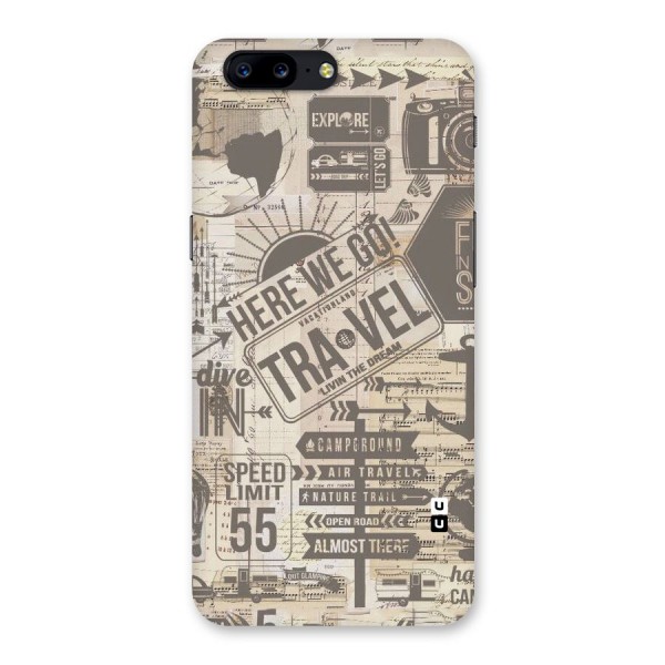Here We Travel Back Case for OnePlus 5