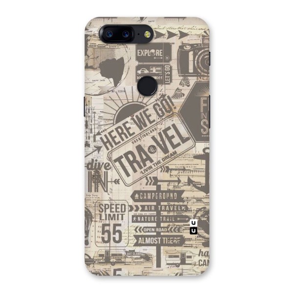 Here We Travel Back Case for OnePlus 5T