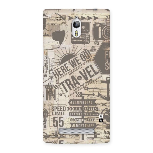 Here We Travel Back Case for Oppo Find 7