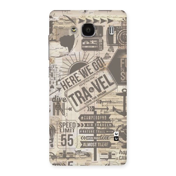 Here We Travel Back Case for Redmi 2