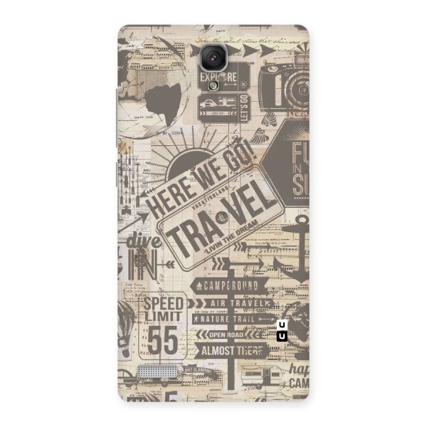 Here We Travel Back Case for Redmi Note Prime