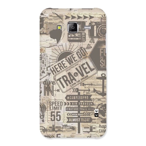 Here We Travel Back Case for Samsung Galaxy J5