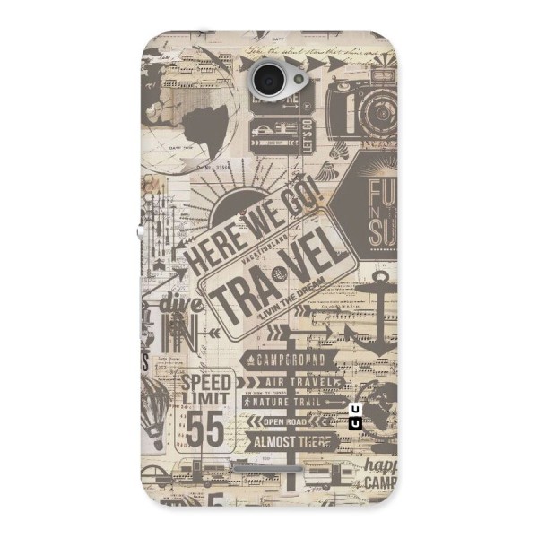 Here We Travel Back Case for Sony Xperia E4