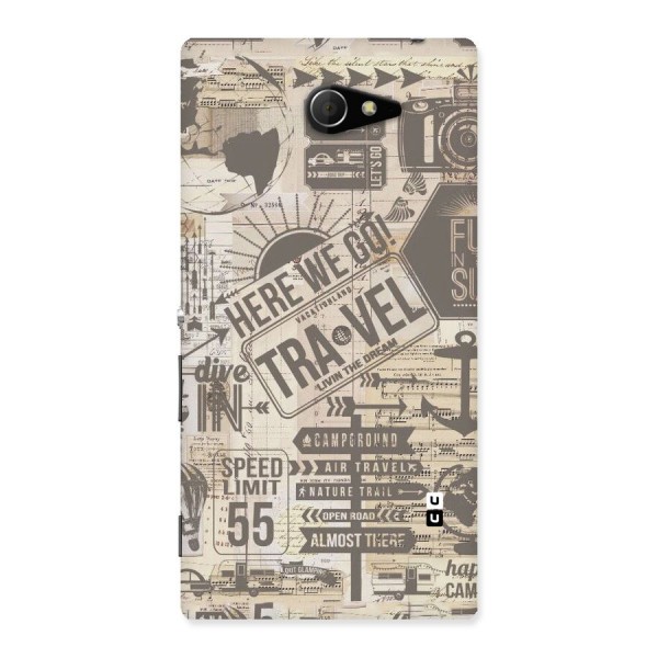 Here We Travel Back Case for Sony Xperia M2