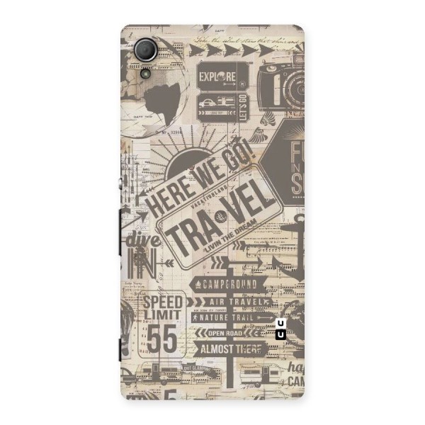 Here We Travel Back Case for Xperia Z3 Plus