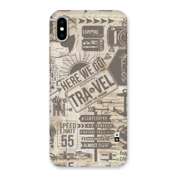 Here We Travel Back Case for iPhone X