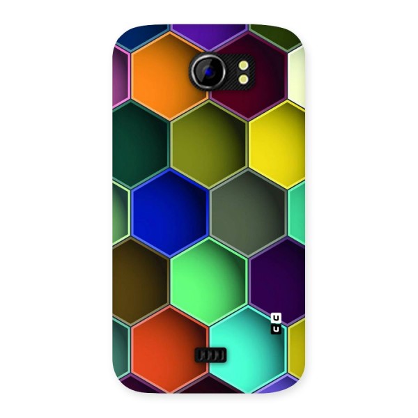 Hexagonal Palette Back Case for Micromax Canvas 2 A110