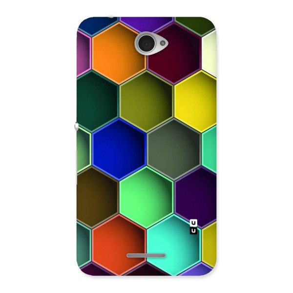 Hexagonal Palette Back Case for Sony Xperia E4