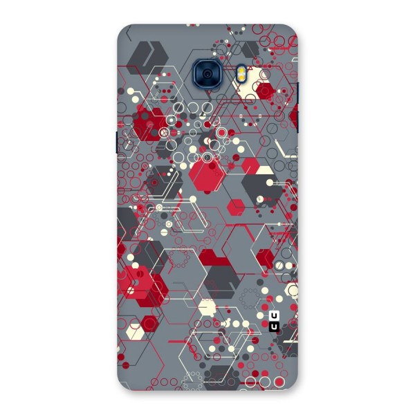Hexagons Pattern Back Case for Galaxy C7 Pro