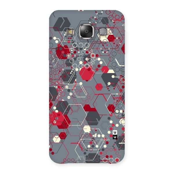 Hexagons Pattern Back Case for Galaxy E7